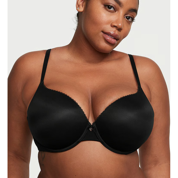 Victoria's Secret Body by Victoria Perfect Shape Push-Up Smooth Bra Black 38DD - Picture 1 of 4